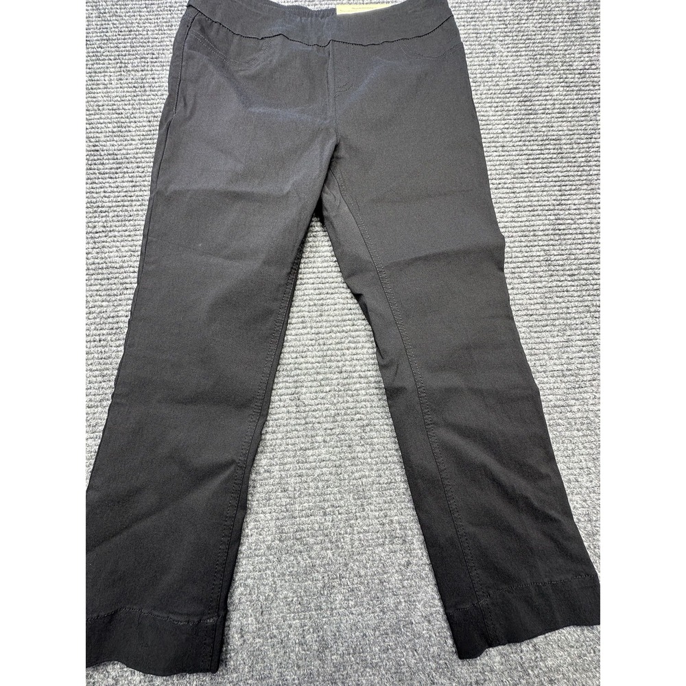 Soft Surroundings Pants Womens PXS 2P 4P Black Legging Capri Super Stretch